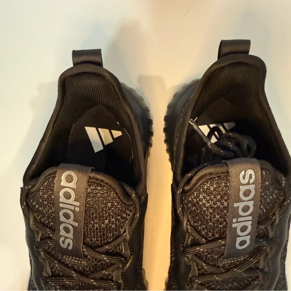 Adidas Black on Black Athletic Shoes